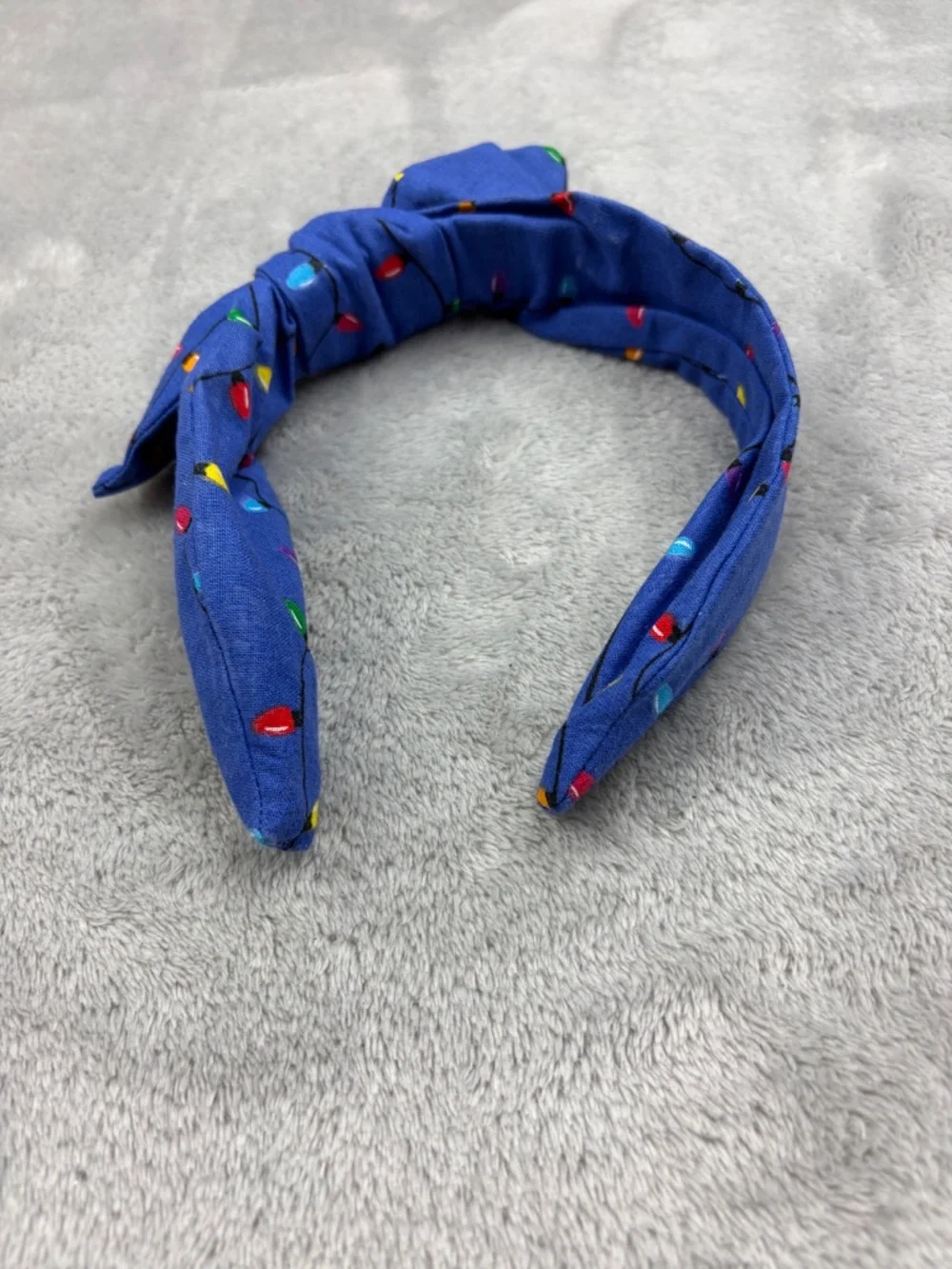 Christmas Lights Top Knot Headband Adult Size - Picture 6 of 6